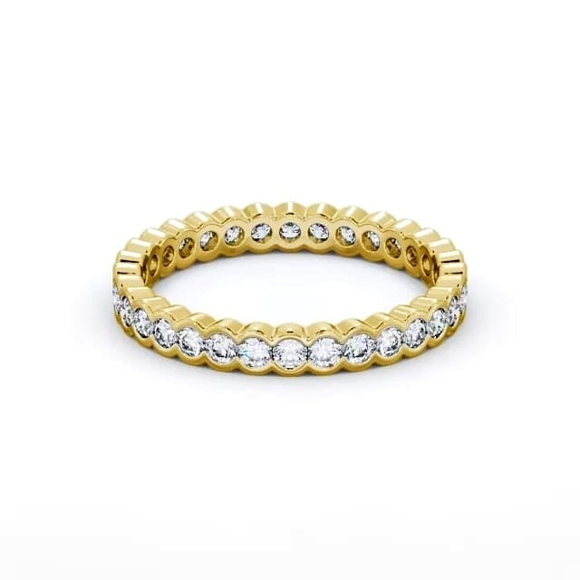 Nina Full Eternity Round Lab Diamond Open Bezel Setting Ring